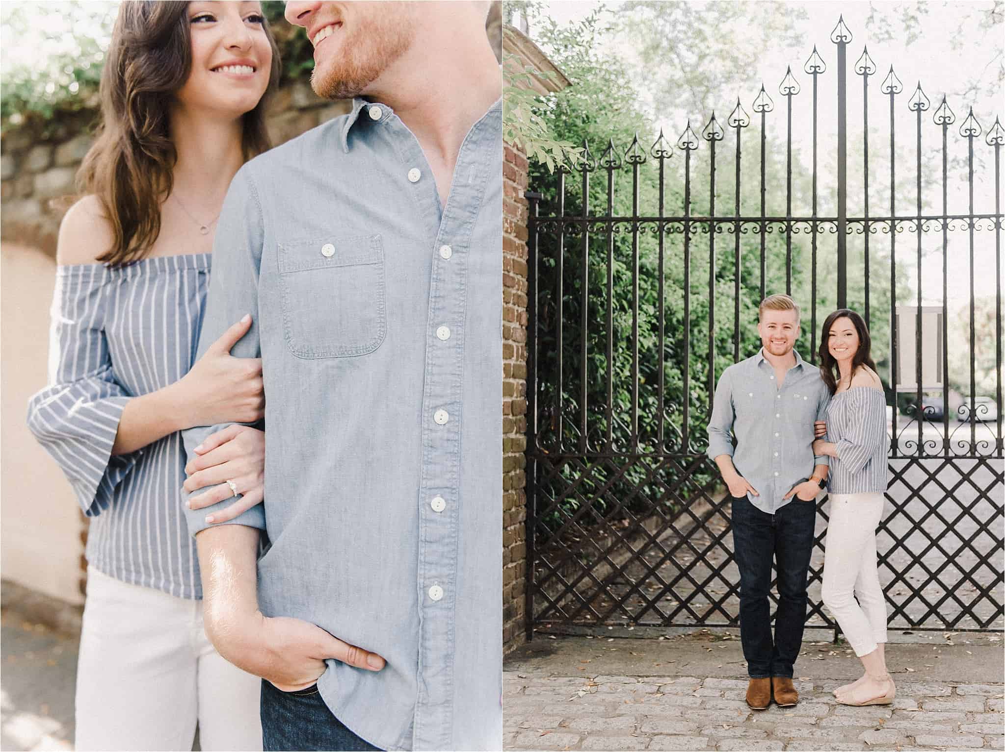 Downtown Charleston South Carolina Engagement Portraits