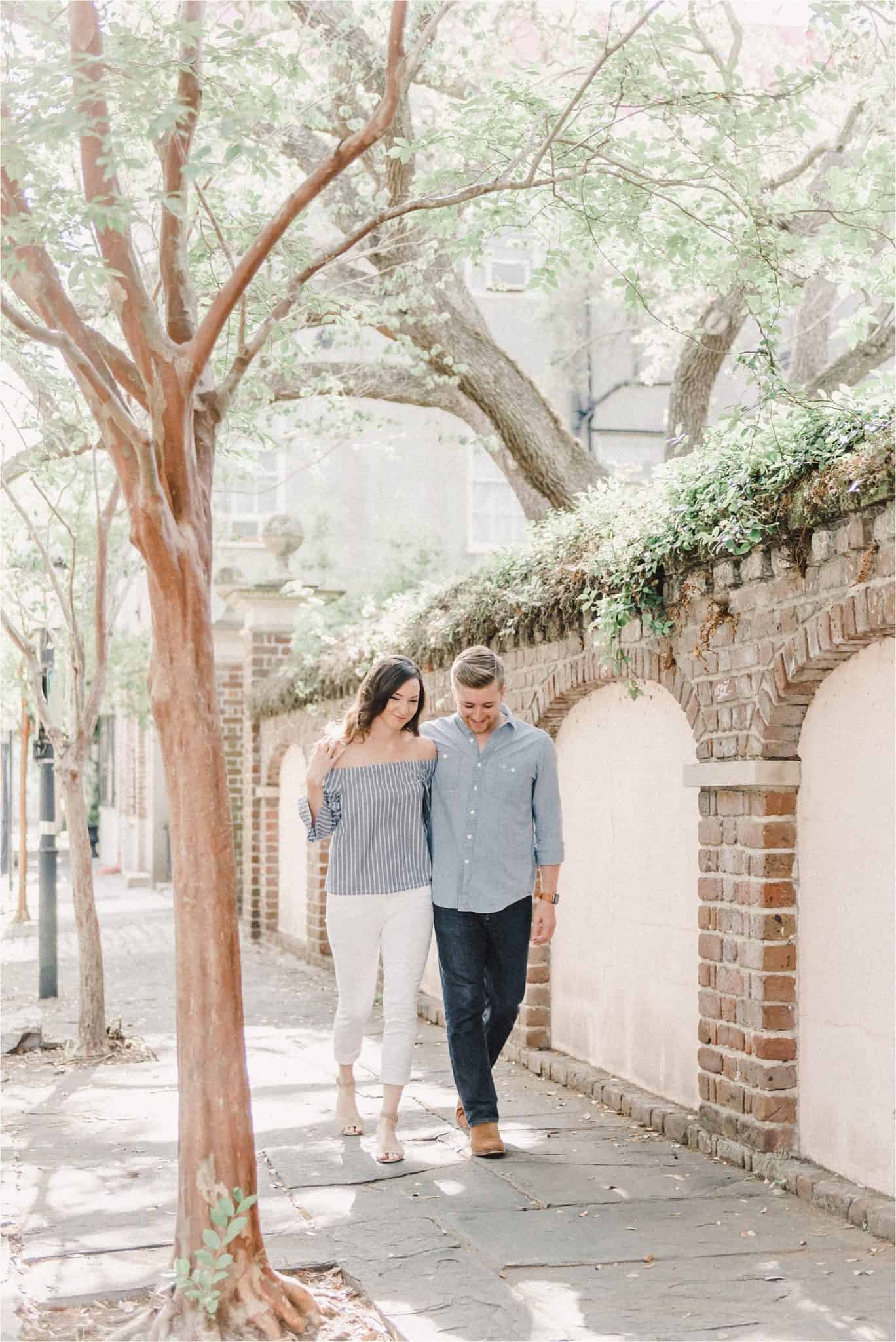 Downtown Charleston South Carolina Engagement Portraits