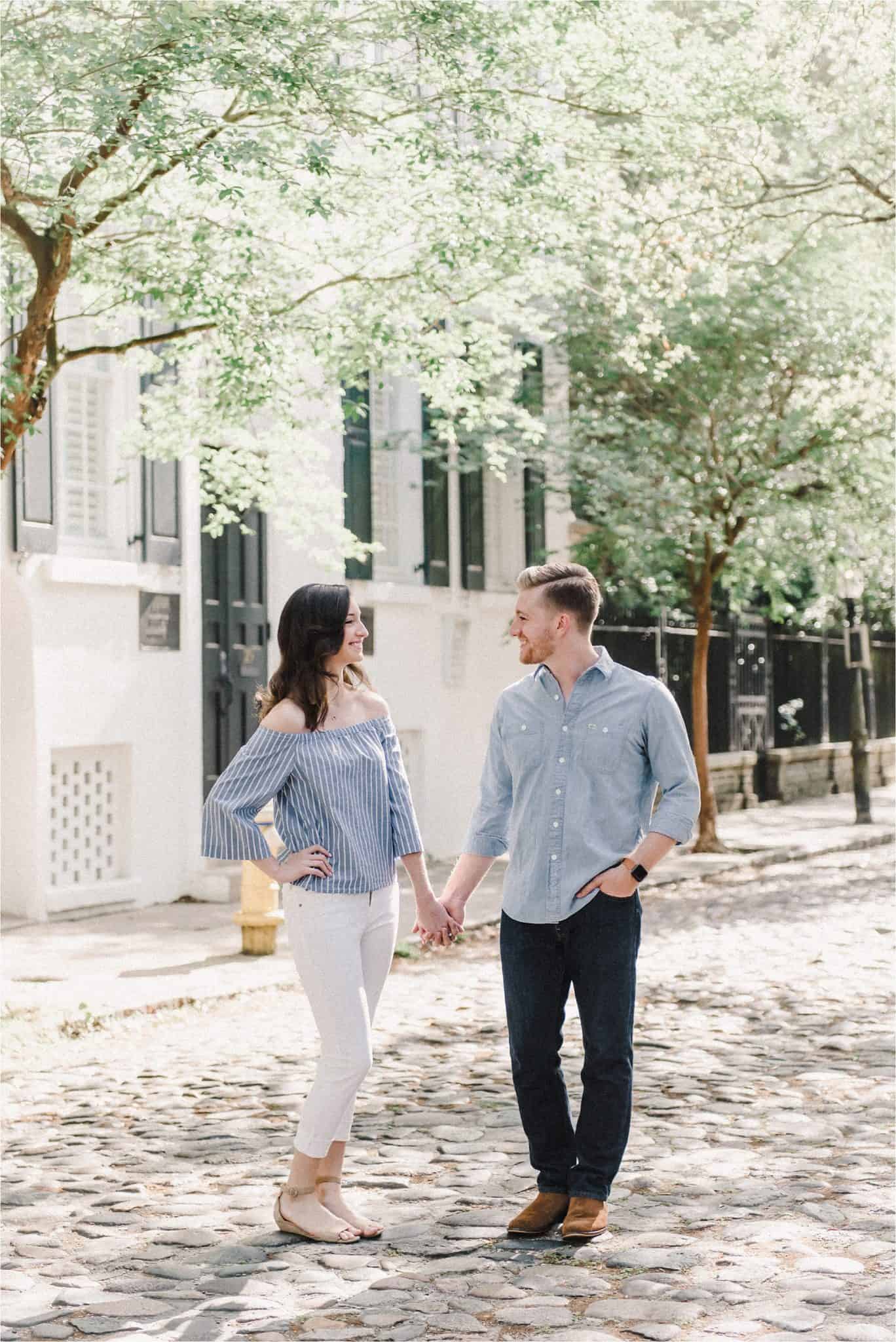 Downtown Charleston South Carolina Engagement Portraits