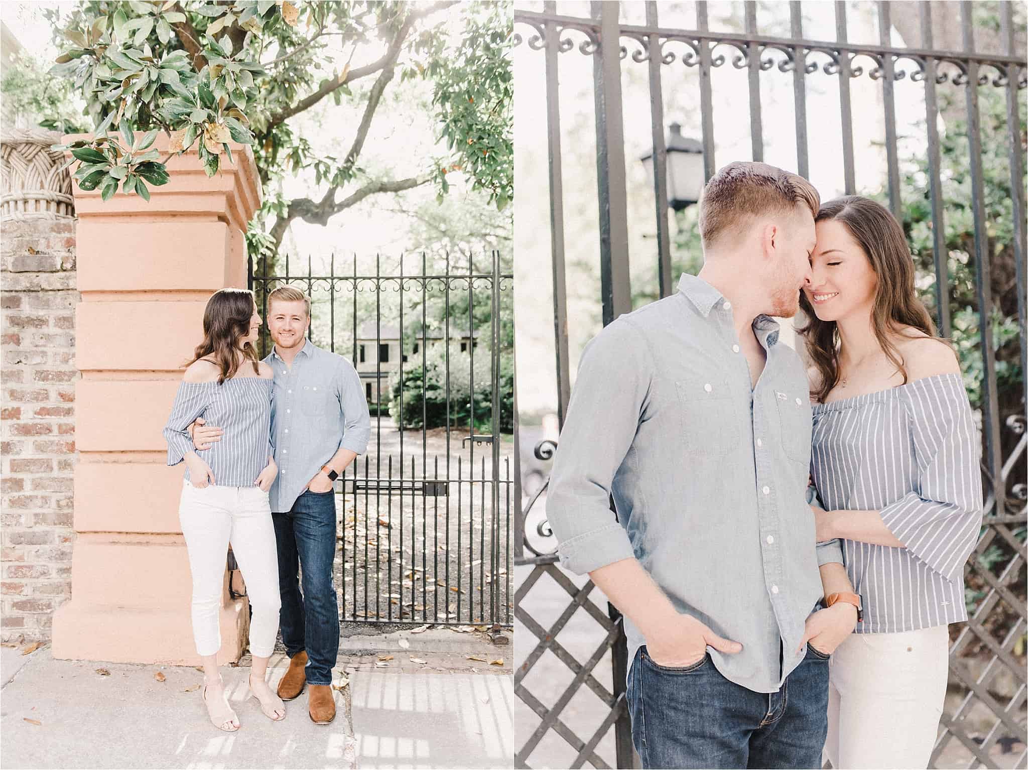 Downtown Charleston South Carolina Engagement Portraits