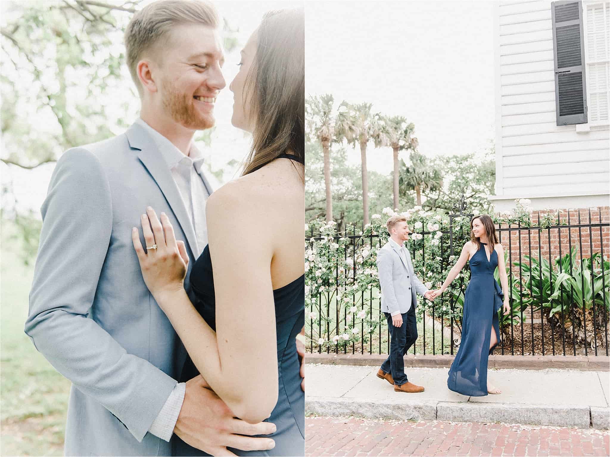 Downtown Charleston South Carolina Engagement Portraits