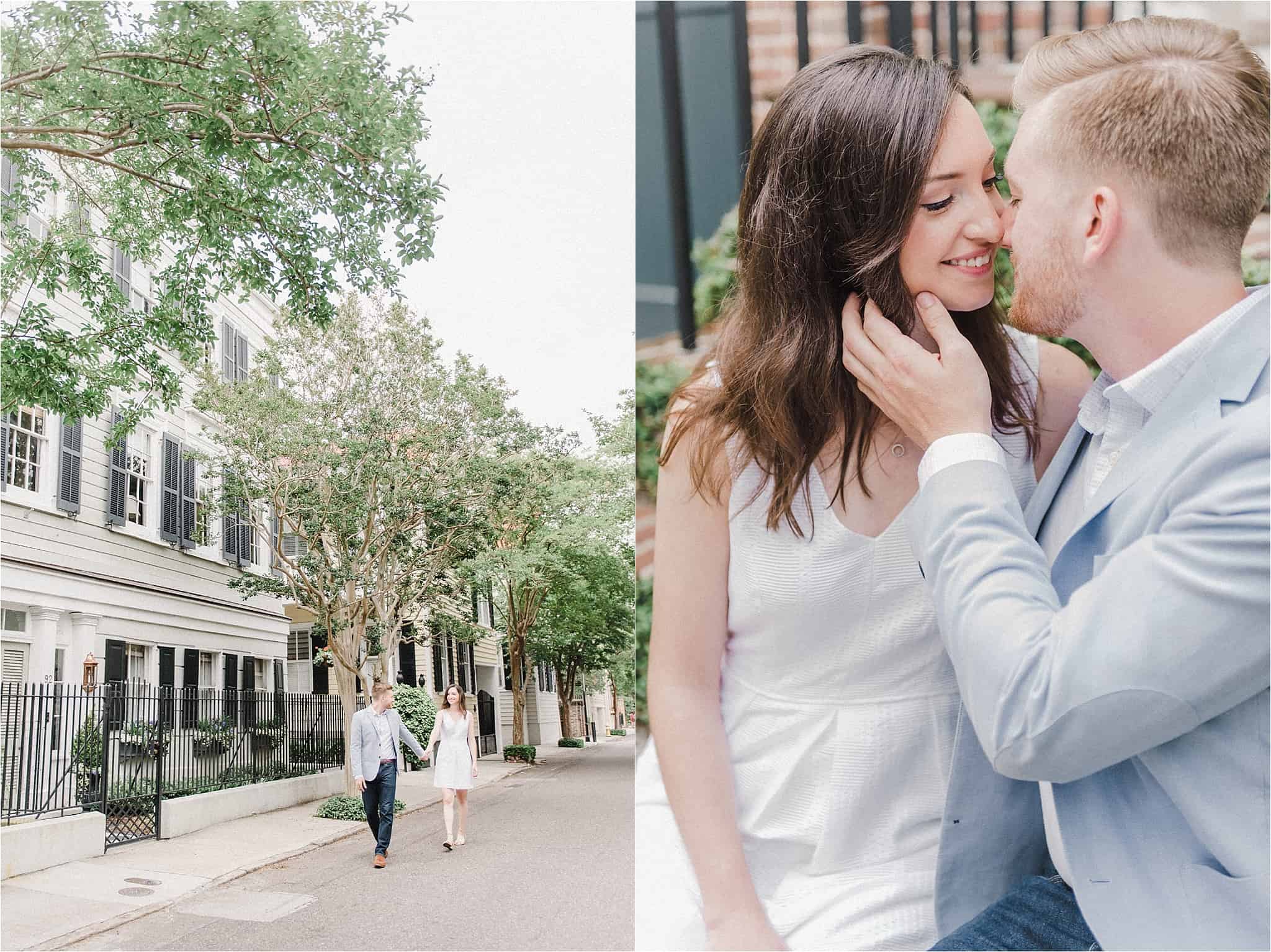 Downtown Charleston South Carolina Engagement Portraits