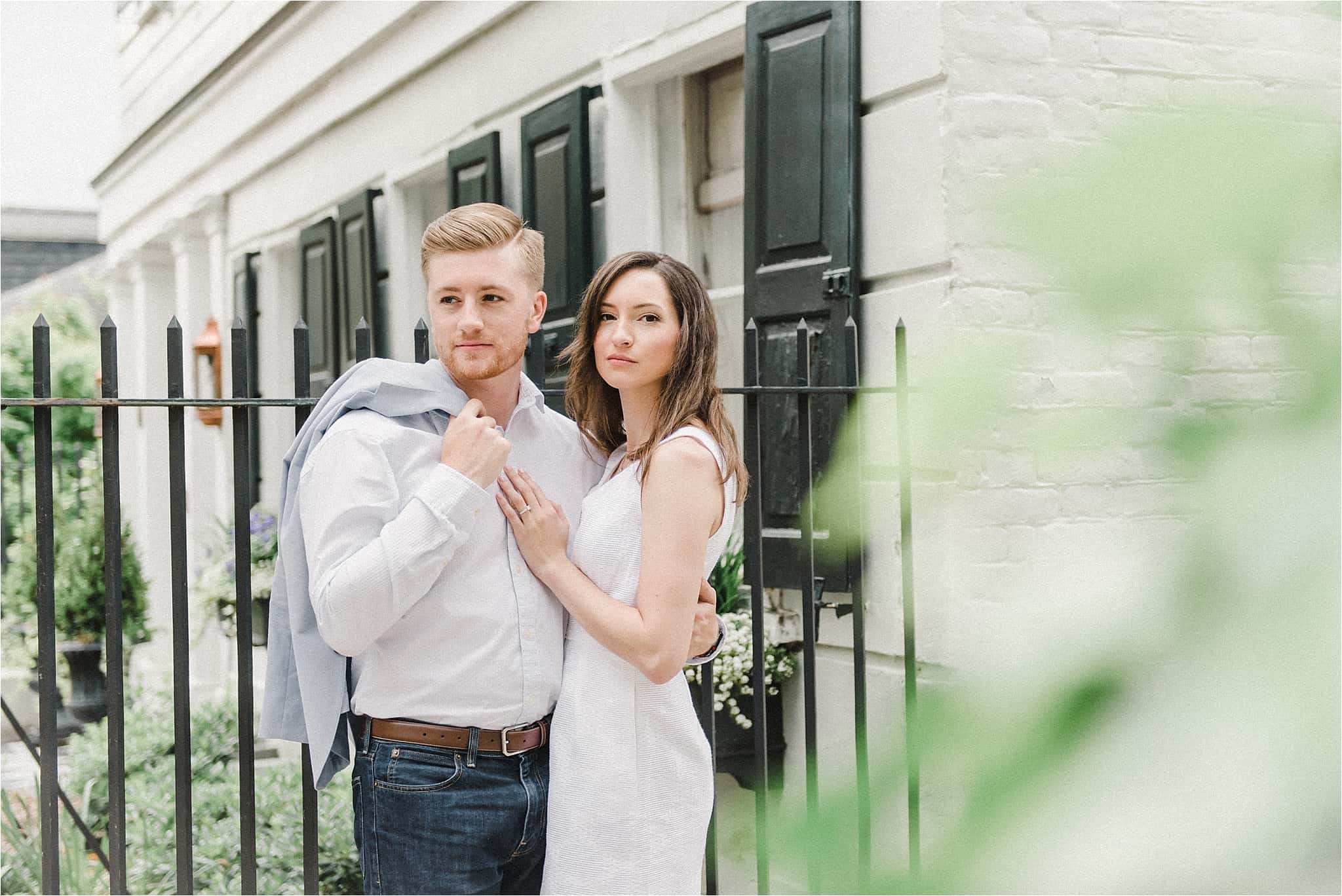 Downtown Charleston South Carolina Engagement Portraits