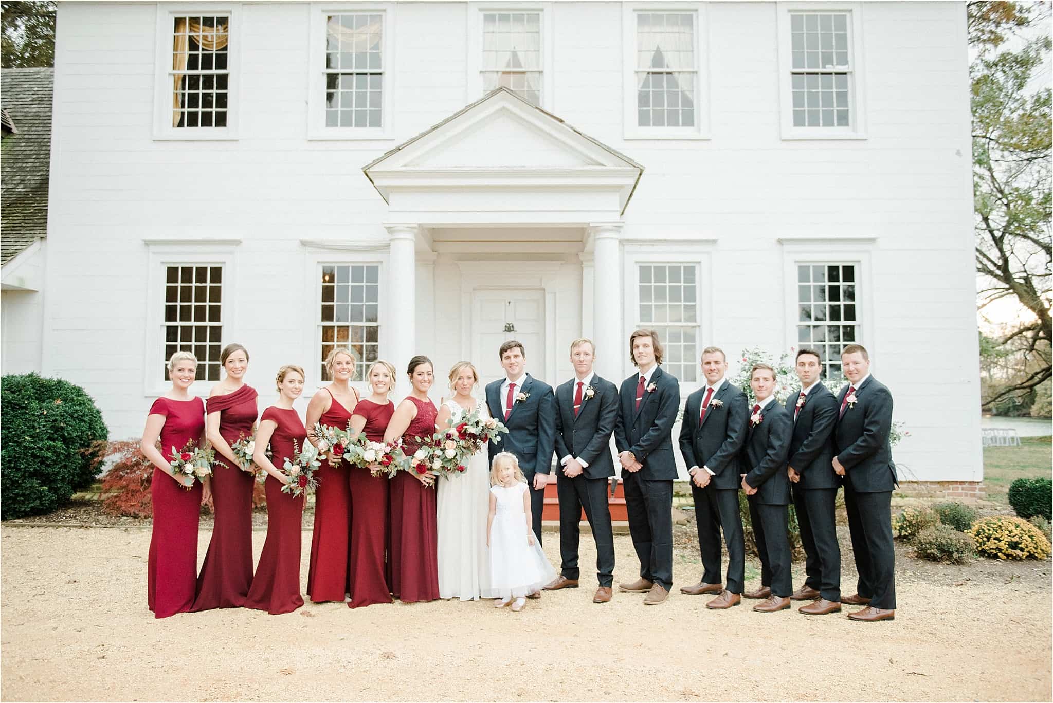 Fall Woodlawn Estate wedding in Maryland photographed by Amanda Adams Photography