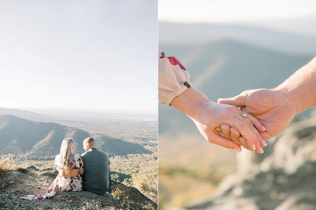 Blue Ridge Mountain Engagement at Ravens Roost Overlook